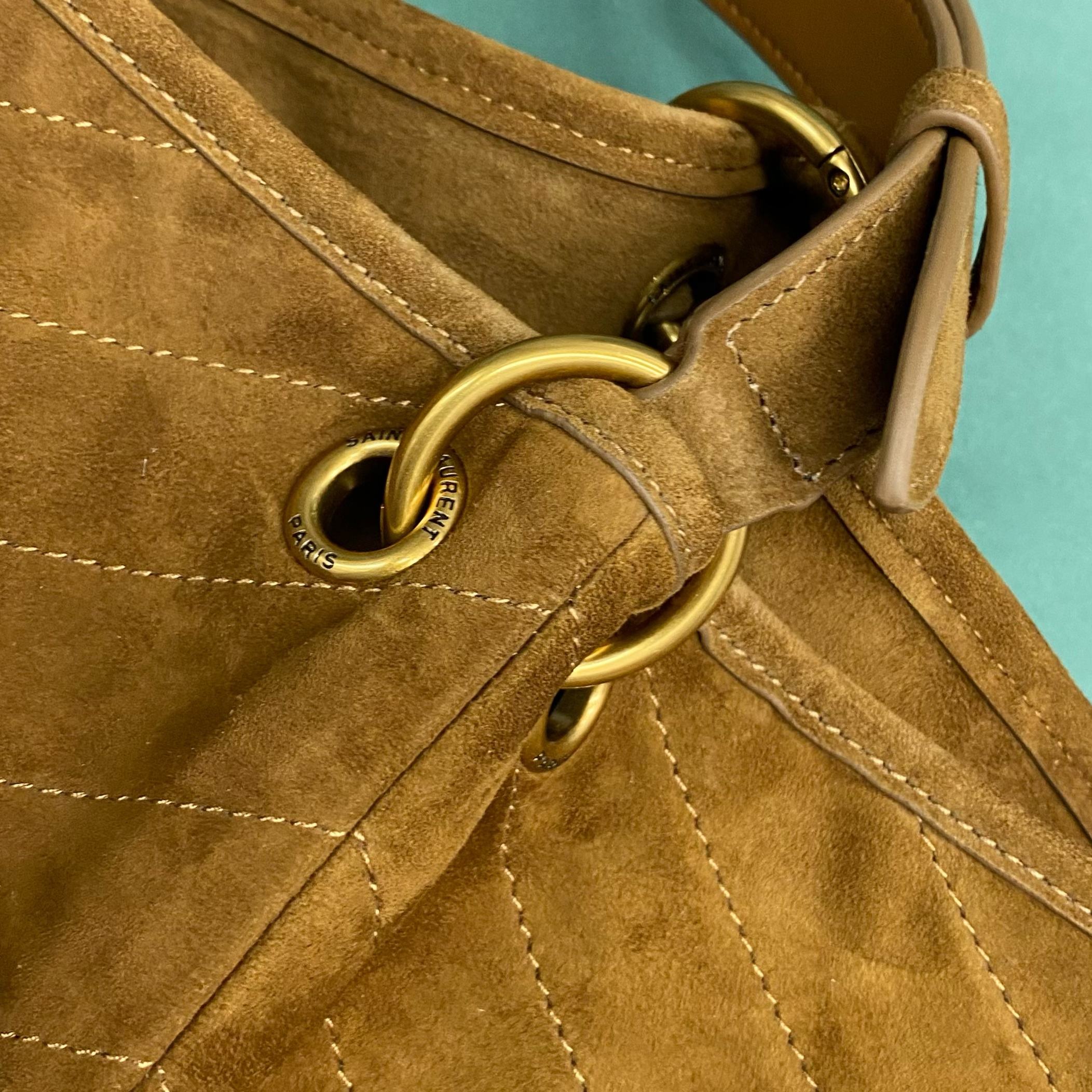 YSL NIKI supple bucket in suede