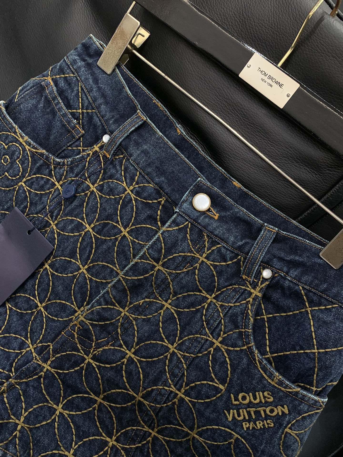 Louis Vuitton1AILM7 Embroidered Denim Blouson