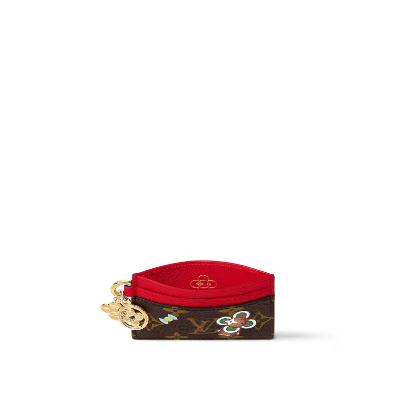 Louis Vuitton M12215 EARLY ACCESS LV Charms Card Holder Candy Red