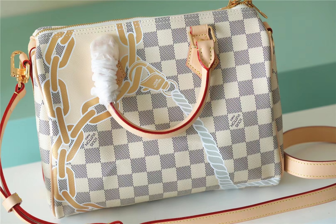 Louis Vuitton Damier Azur Nautical Speedy Bandouliere 25