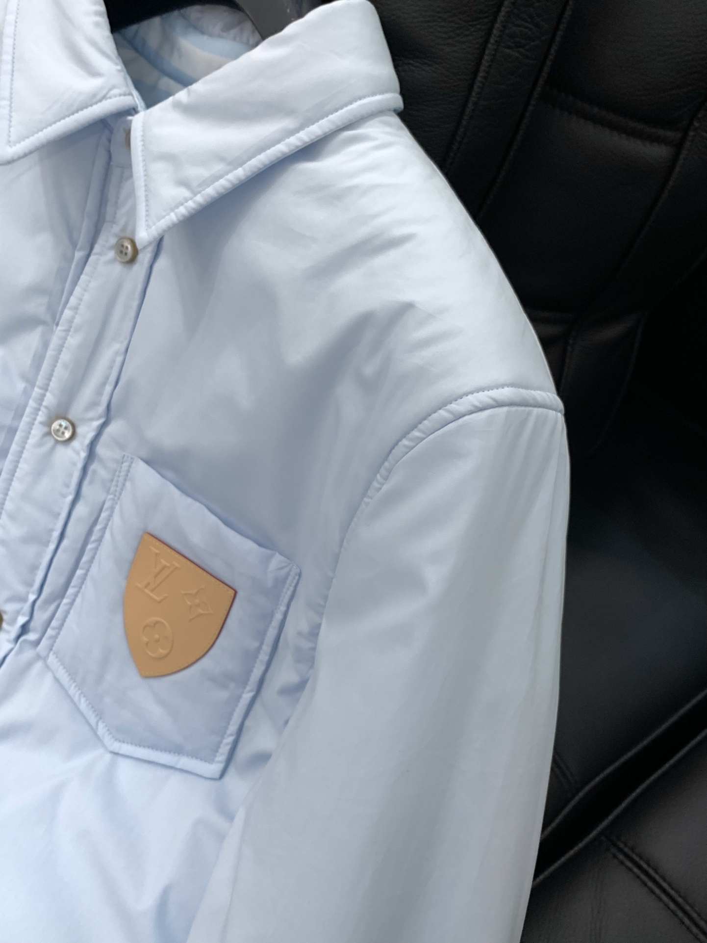 LV 1AJBES Reversible Padded Long-Sleeved Overshirt