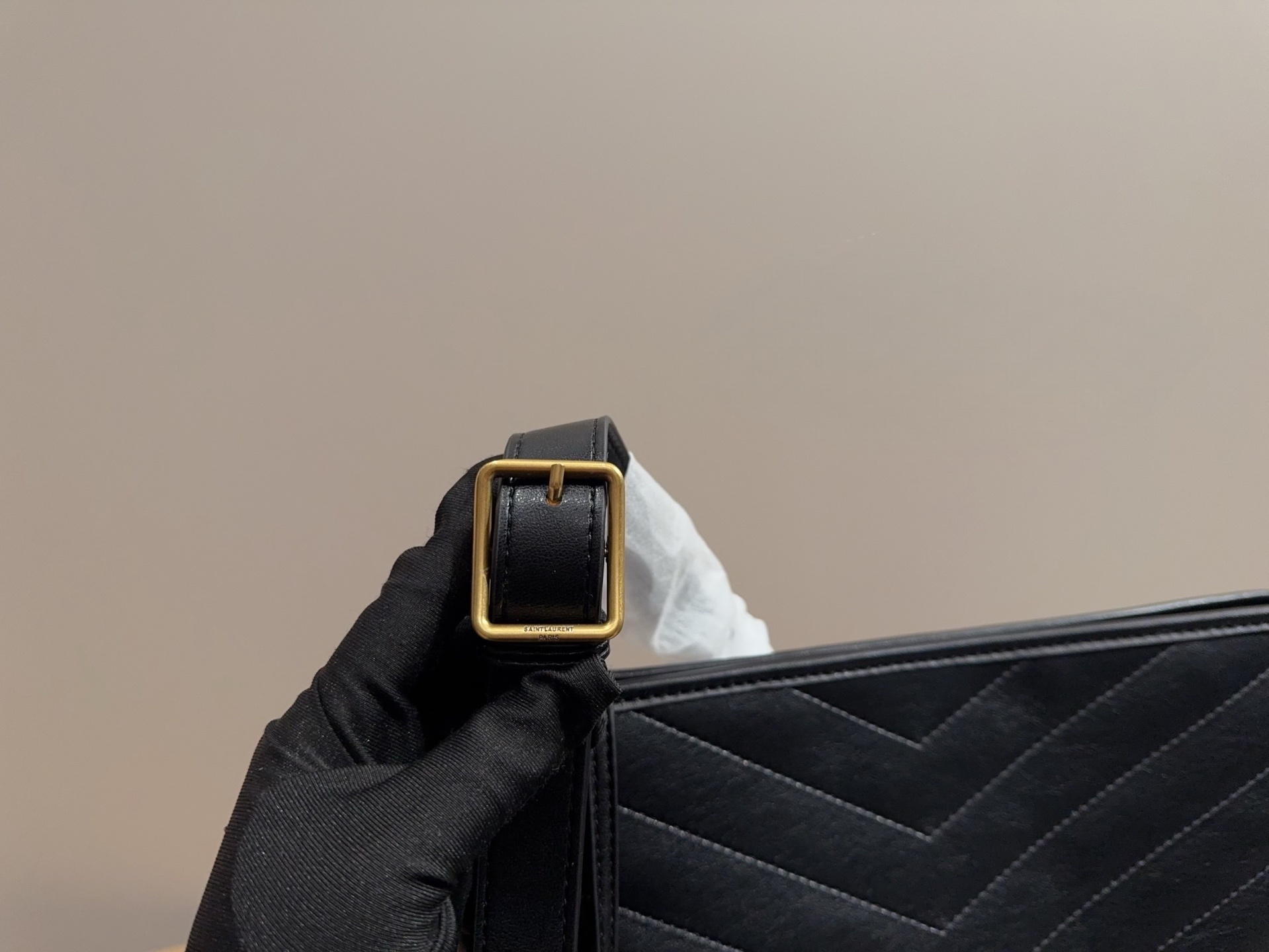 YSL Leather Bucket Bag