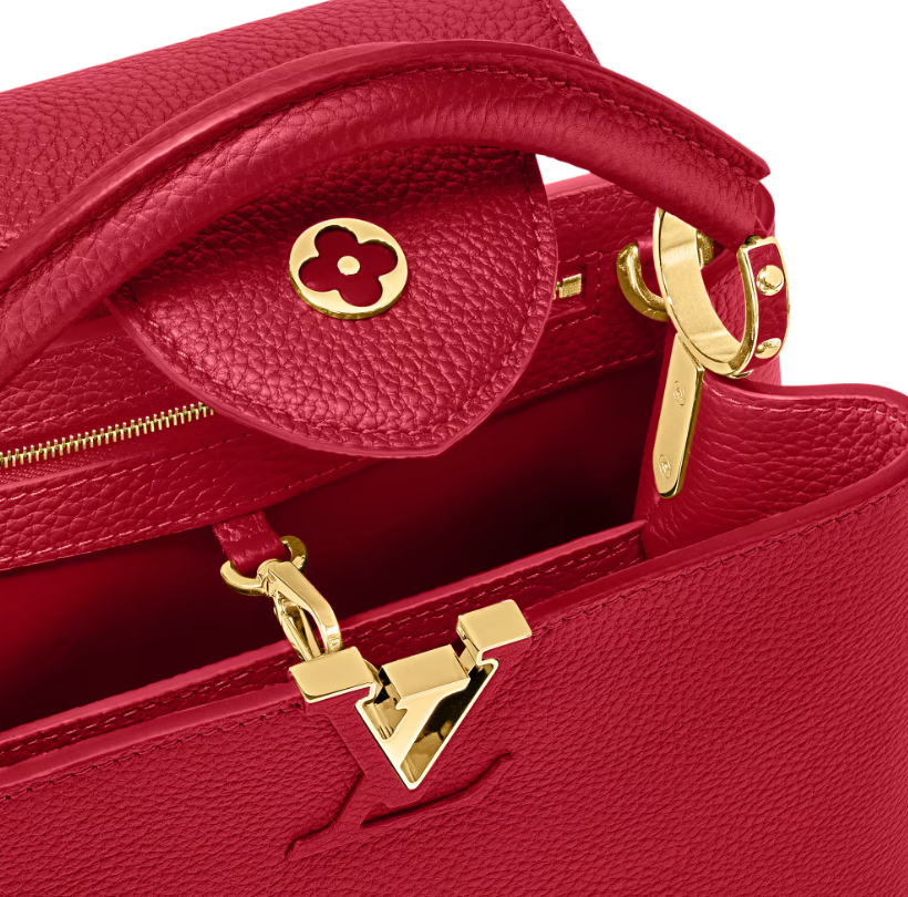 Louis Vuitton M52689 Capucines BB Bag Scarlet Red