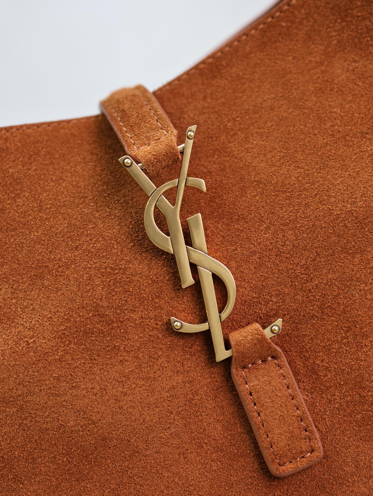 YSL Le 5 à 7 Small Suede Shoulder Bag