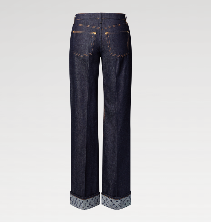LOUIS VUITTON 1AIBHC Cuffed Hem Flared Jeans