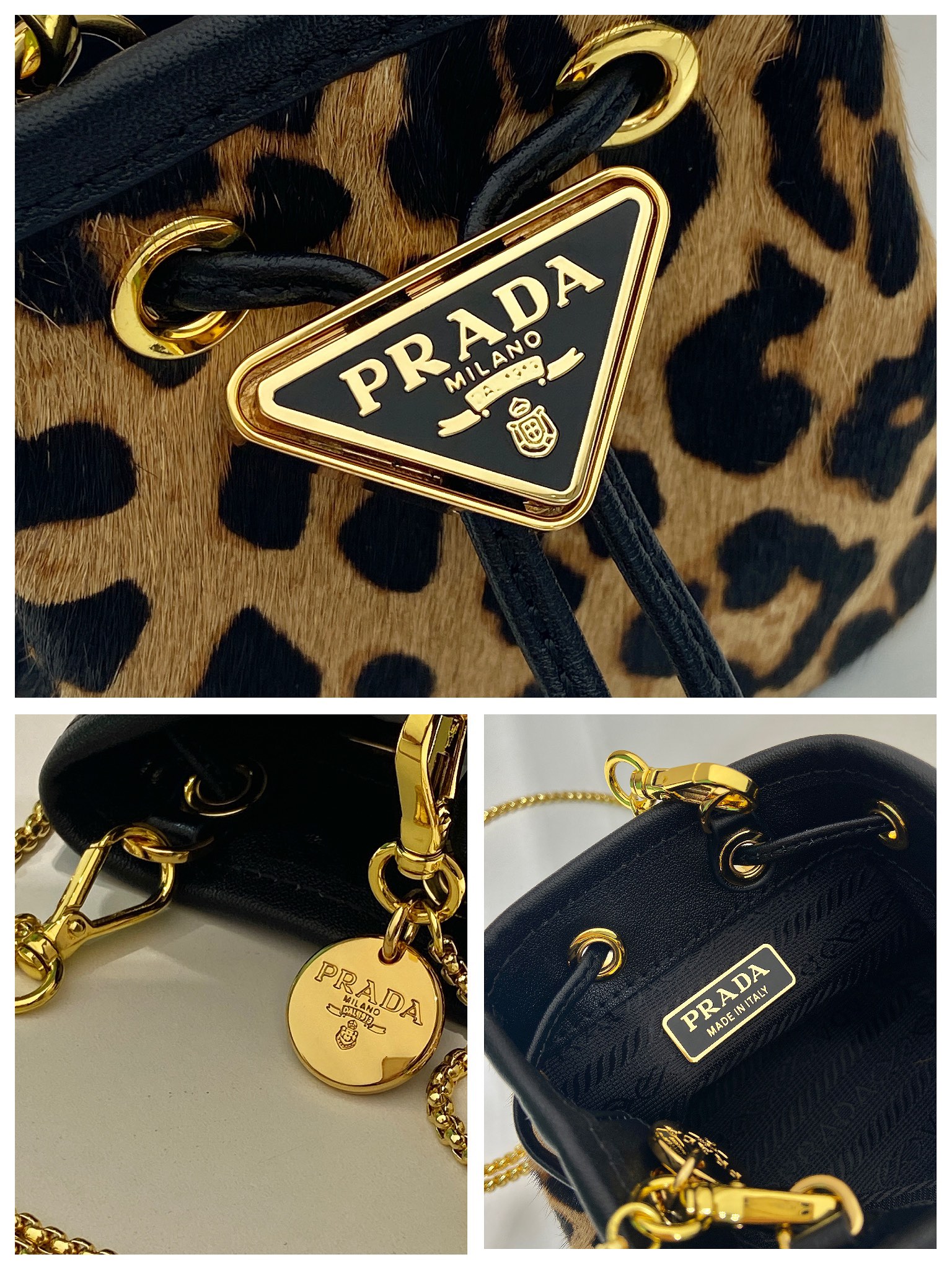 Prada leopard-print mini bag