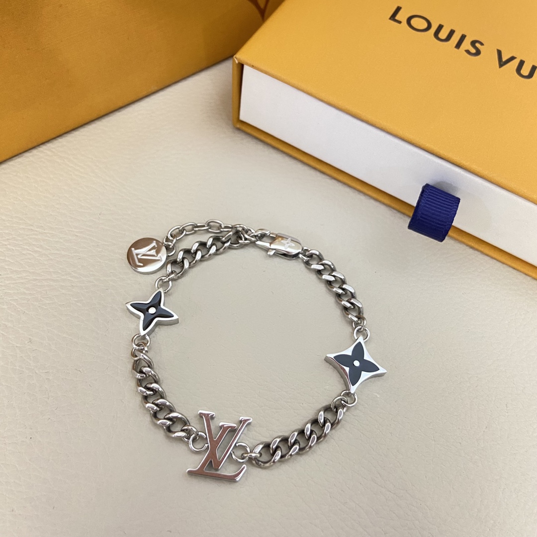 Louis Vuitton Enamel Bracelet and Necklace Set