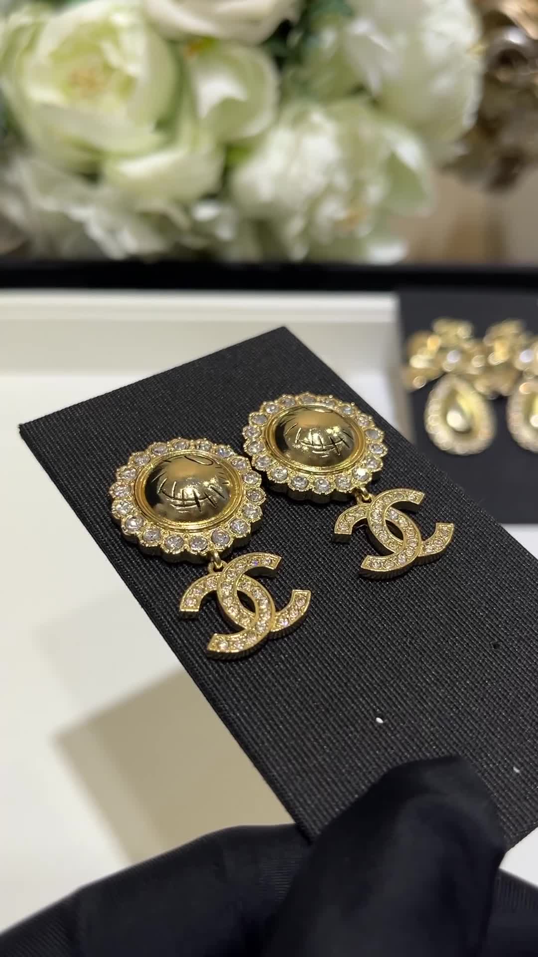 CHANEL Pendant Earrings