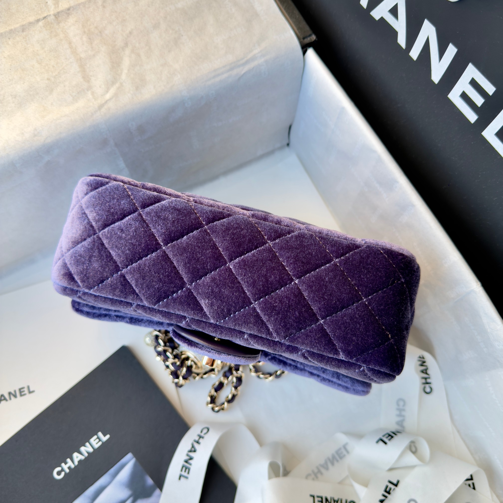 Chanel Flap Bag purple
