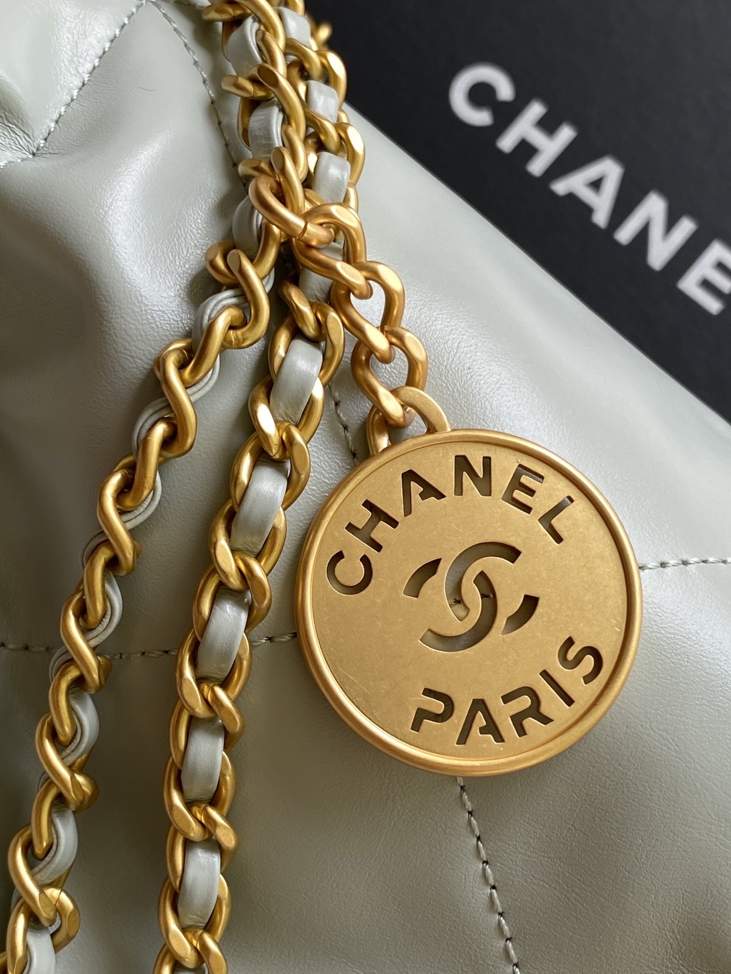 Chanel Small 22 Tote - Light Blue