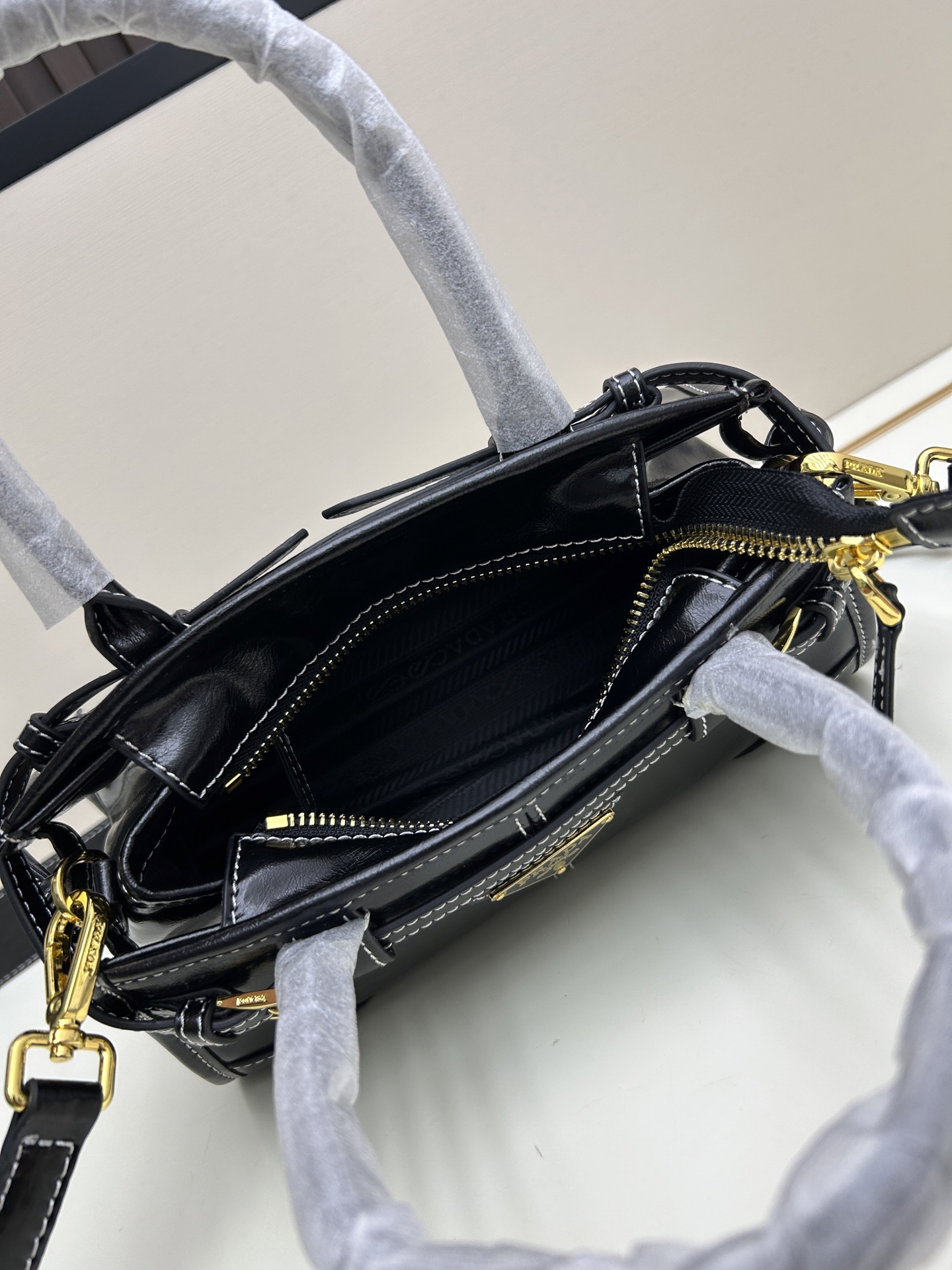 Prada Softlux Denim 1BA488 Mini Bag