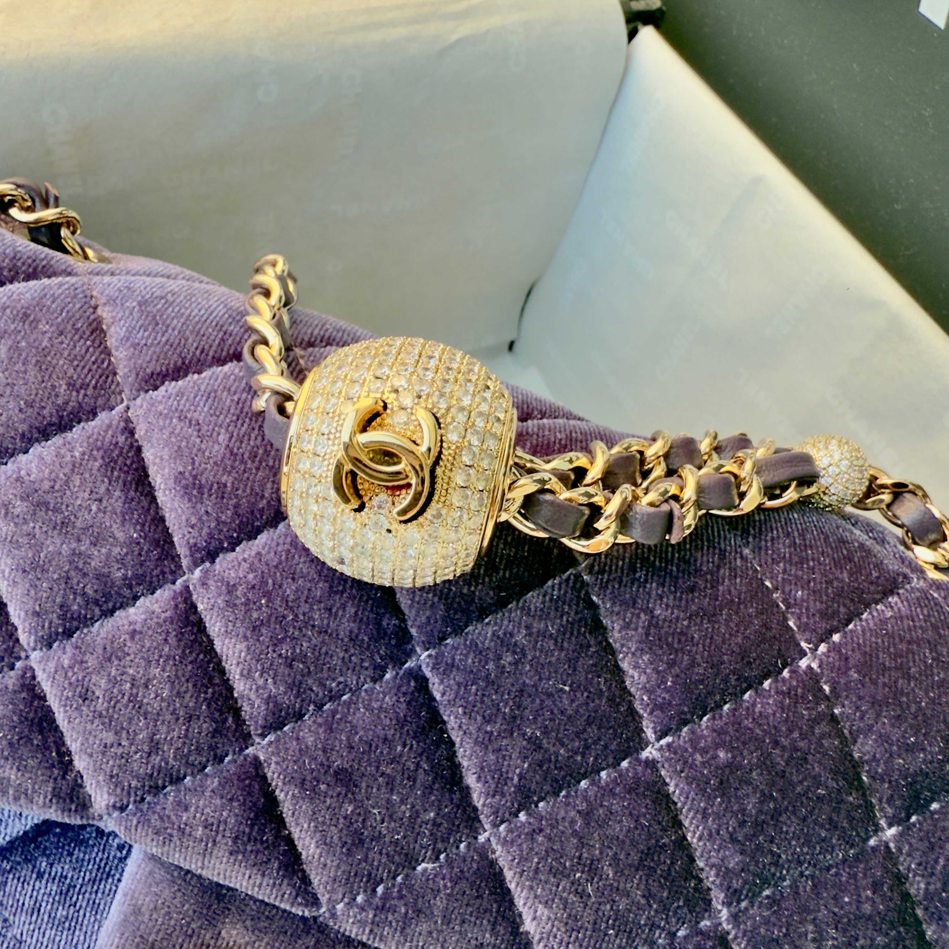 Chanel Flap Bag purple