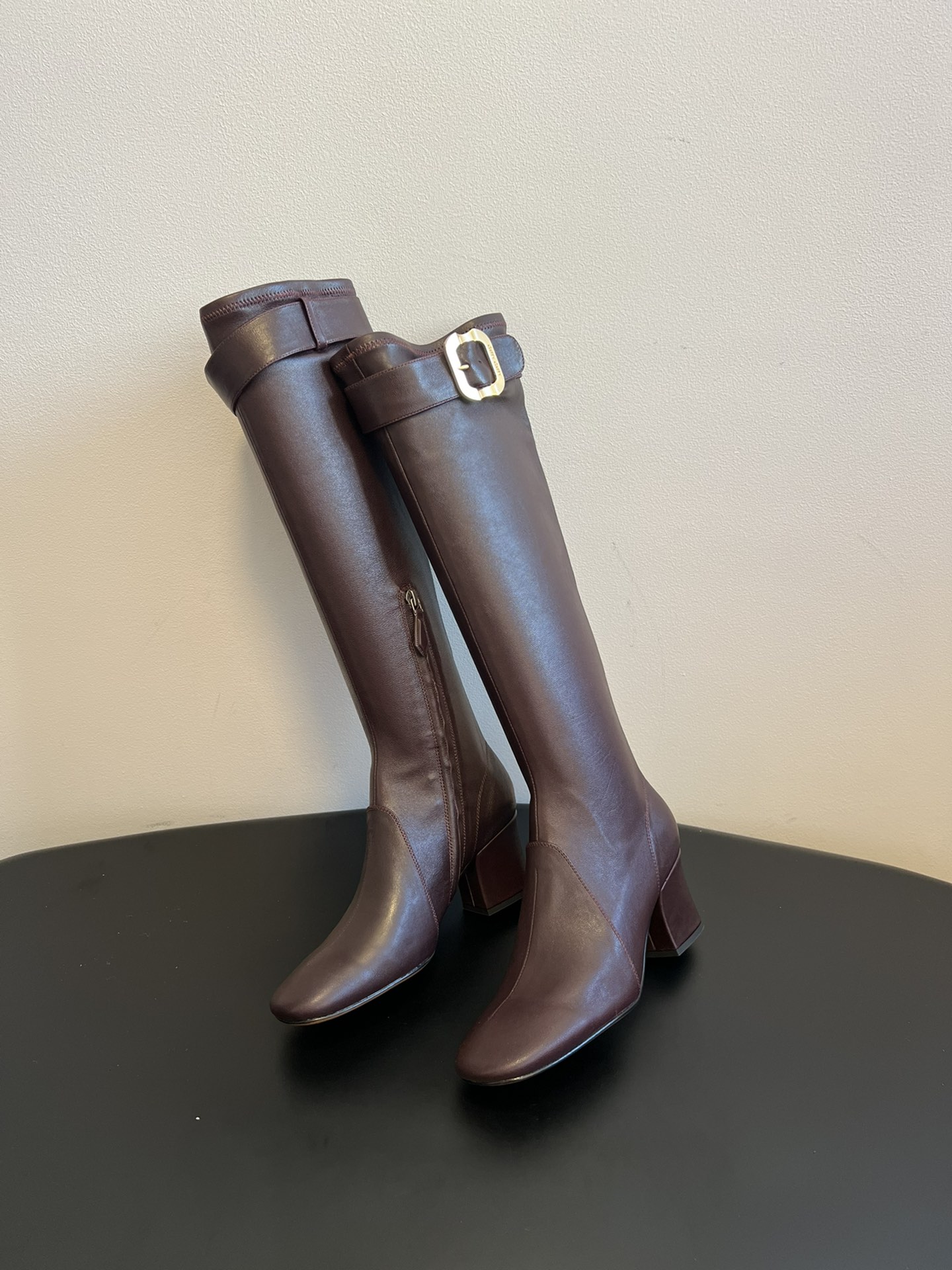 Miu miu High boots with buckle