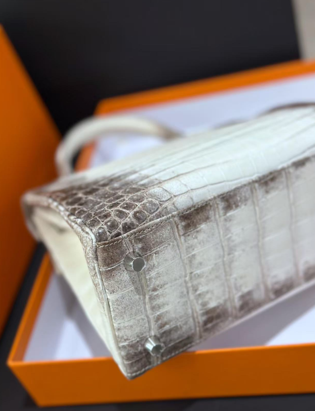 Hermès Kelly Himalayan 25-30 crocodile skin
