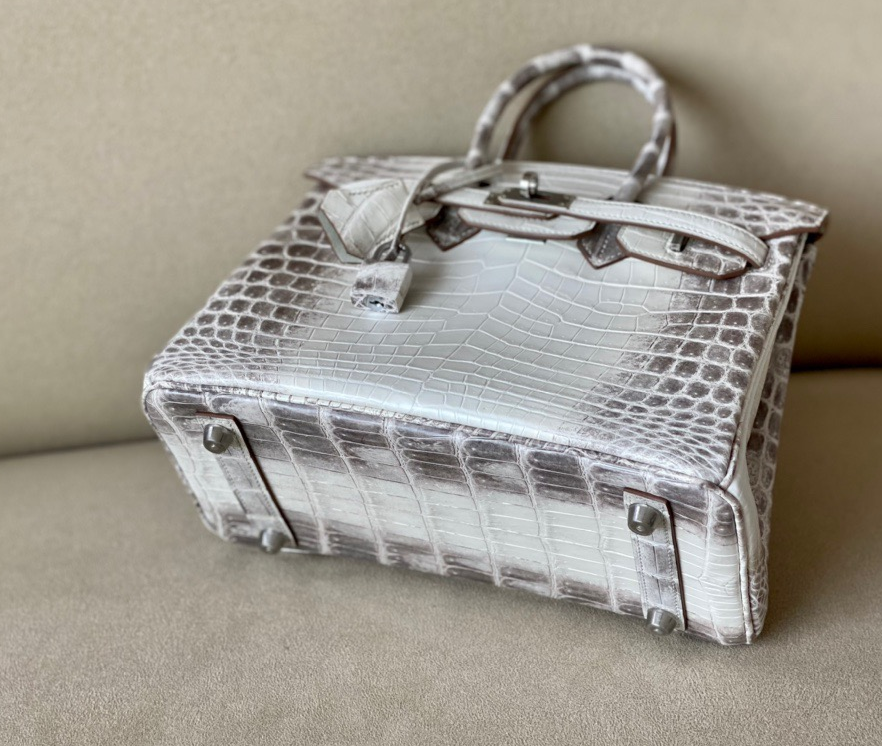 Hermès Brikin Himalayan 25 crocodile skin