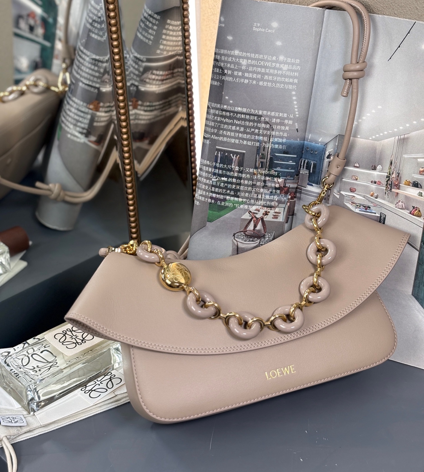 LOEWE Medium Ola bag in smooth calfskin