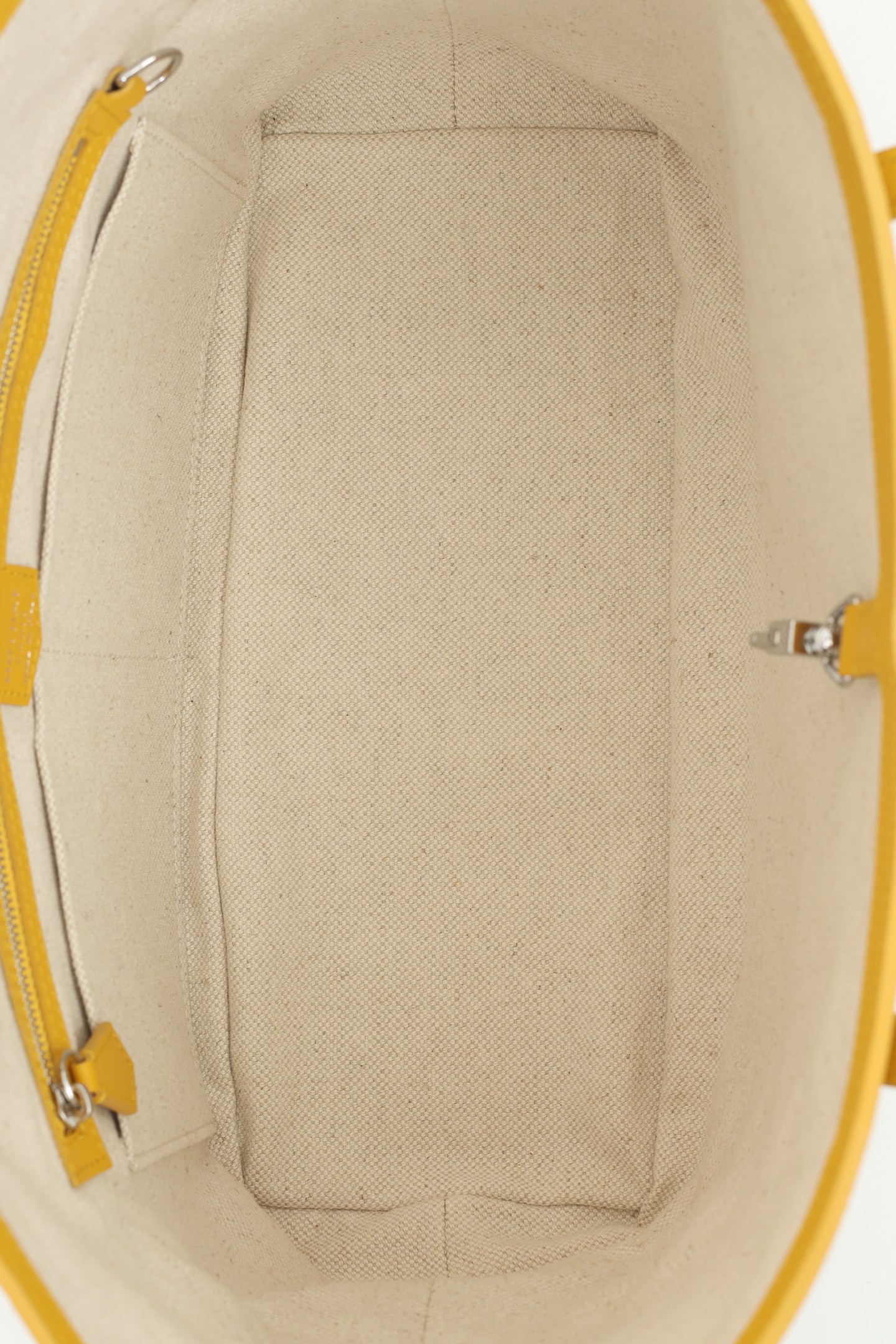 Moynat Canvas Tote Bag – Yellow & White