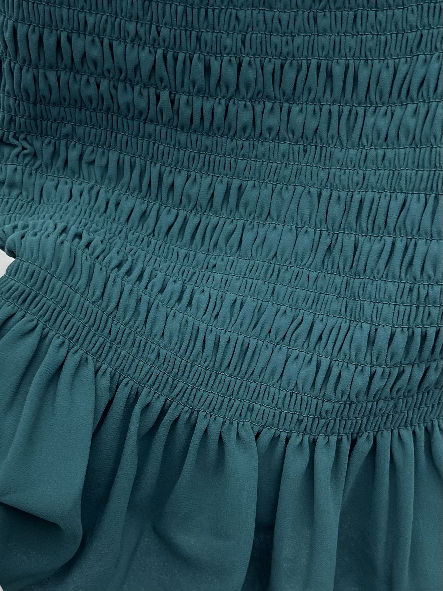 YSL Ruffled Strapless Dress