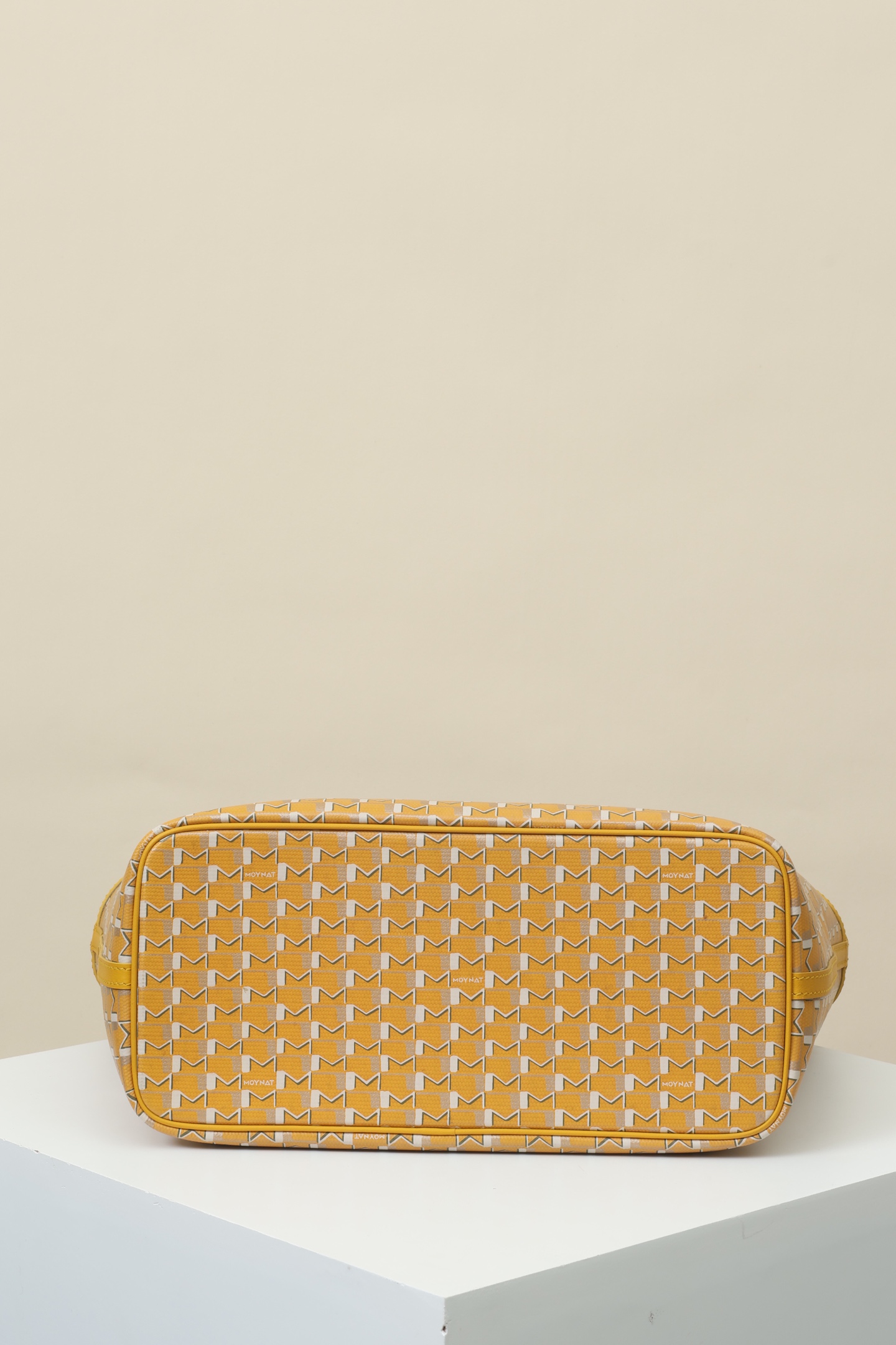 Moynat Canvas Tote Bag – Yellow & White