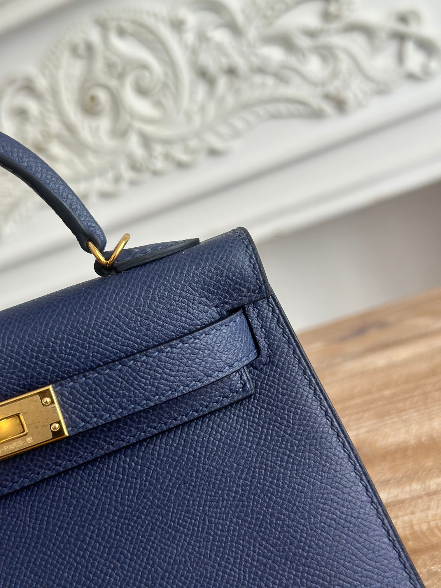 Hermès Mini Kelly Bag in Jewel Blue Epsom Leather