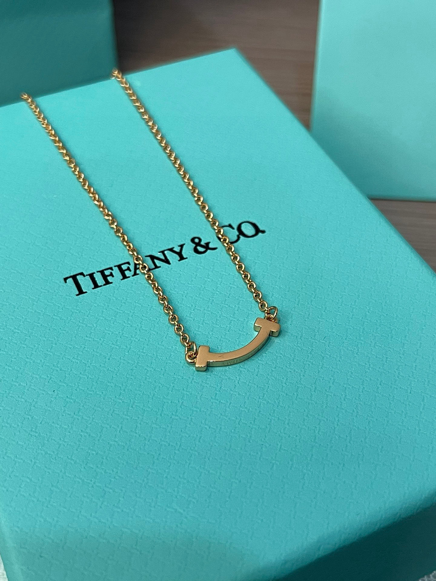 Tiffany Smile Pendant in Yellow Gold