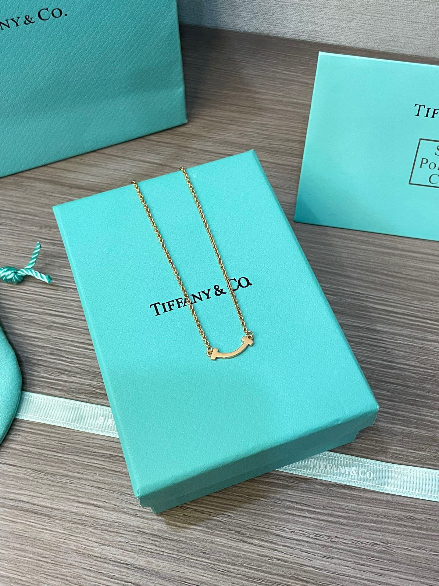 Tiffany Smile Pendant in Yellow Gold