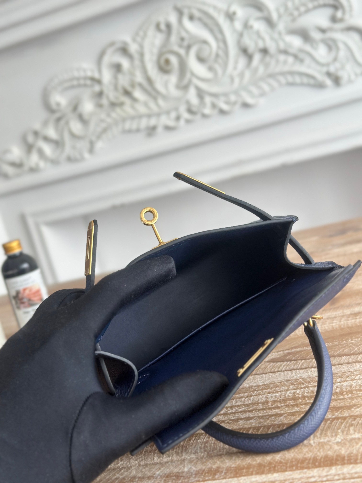 Hermès Mini Kelly Bag in Jewel Blue Epsom Leather