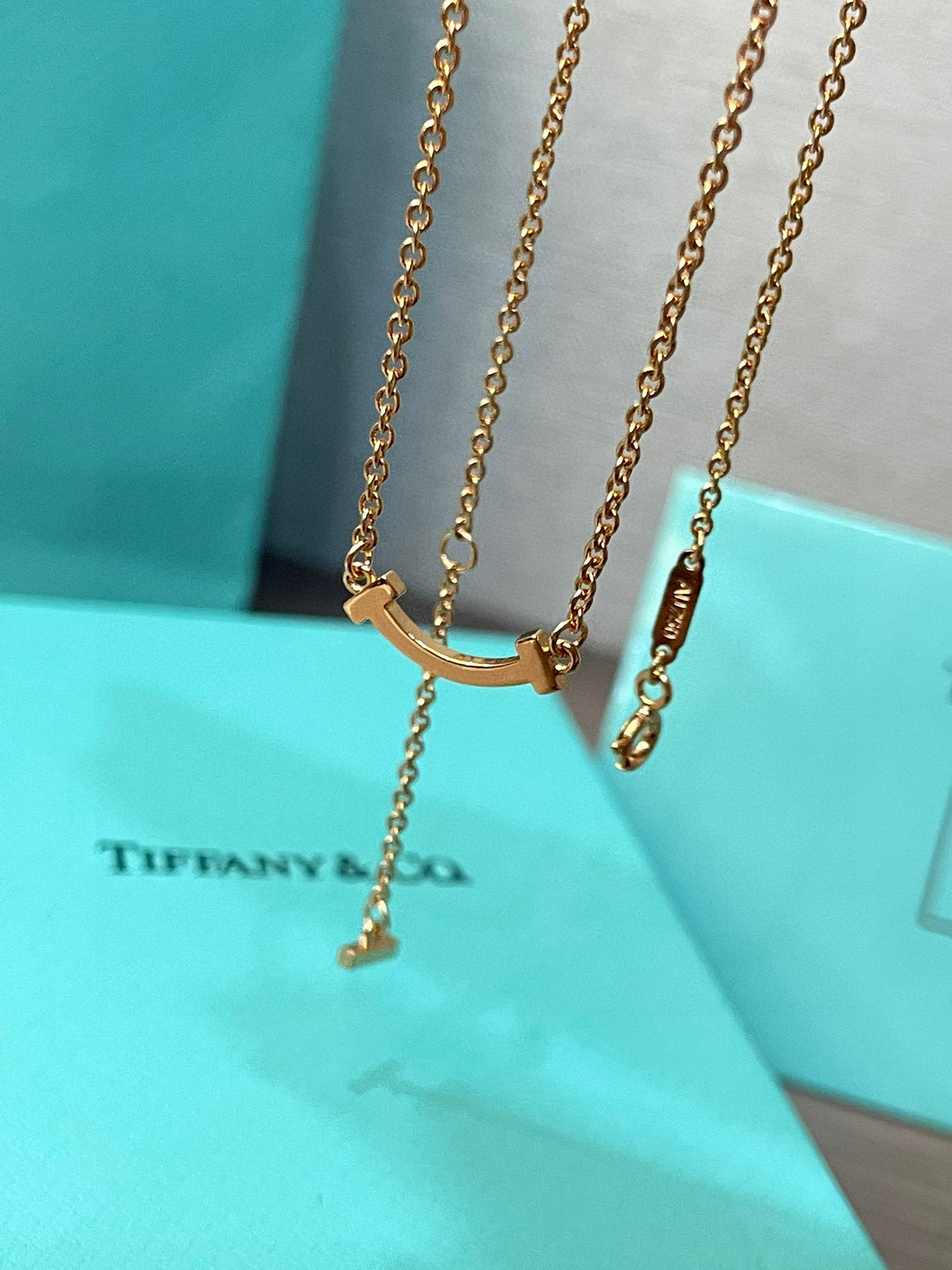 Tiffany Smile Pendant in Yellow Gold