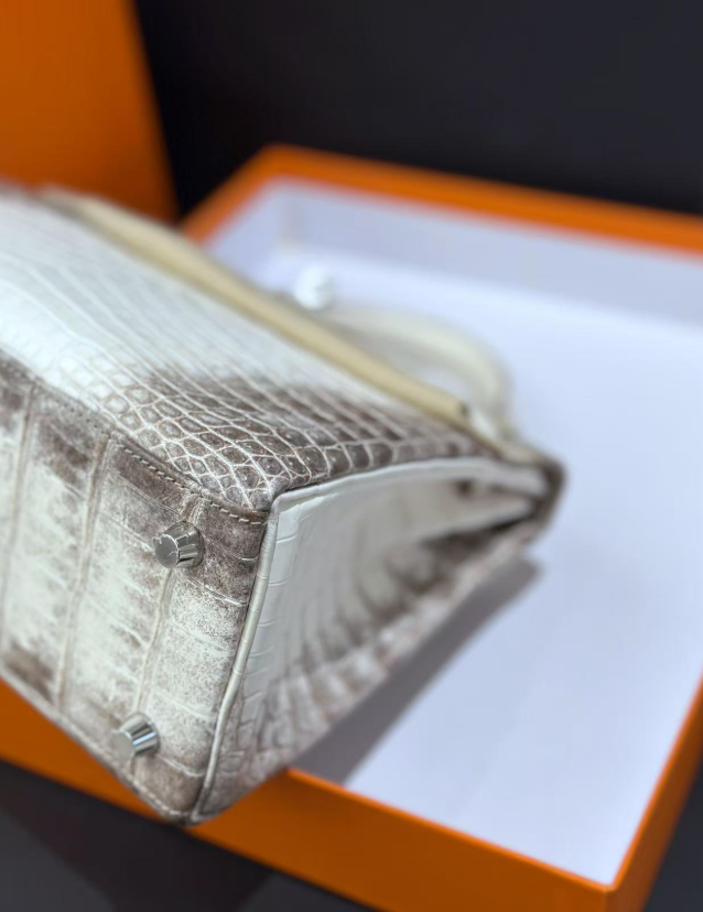 Hermès Kelly Himalayan 25-30 crocodile skin