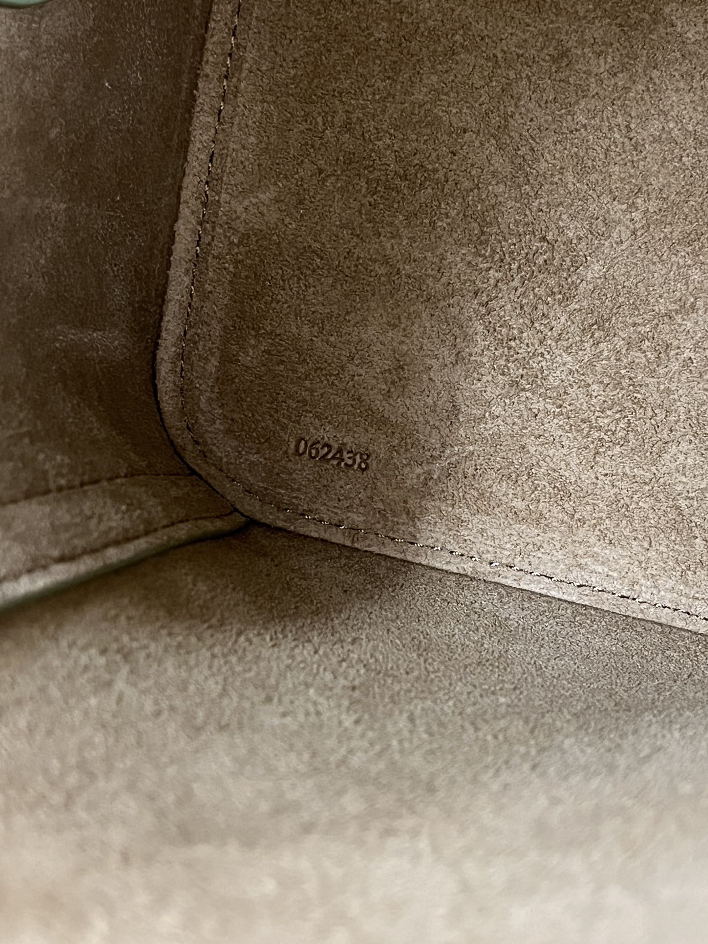 LOEWE Mini Pebble Bucket Bag Green