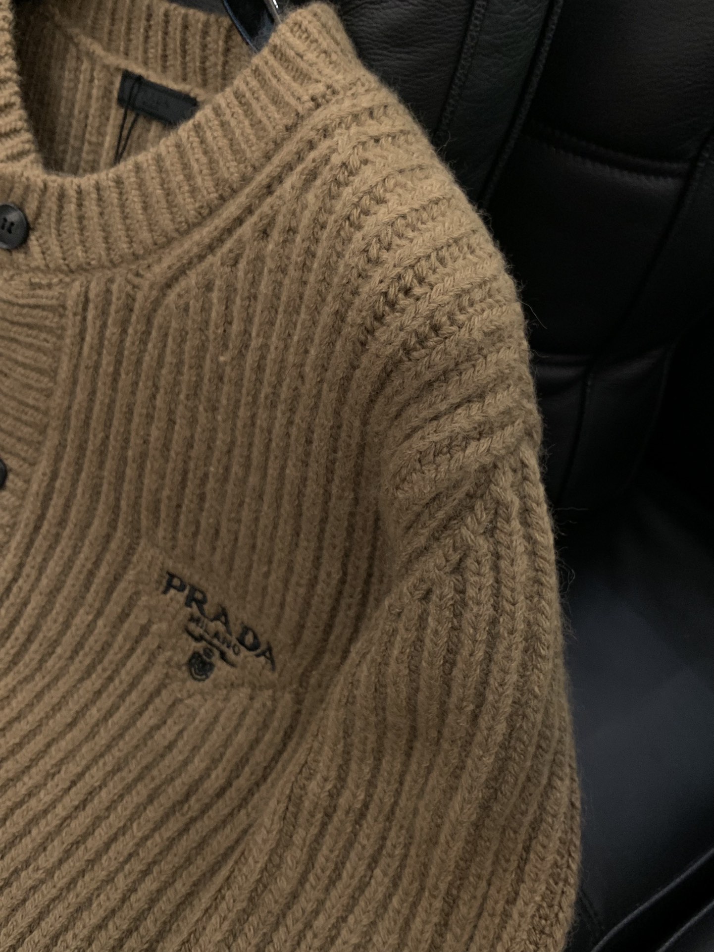 PRADA 2025 Winter Knit Cardigan Sweater
