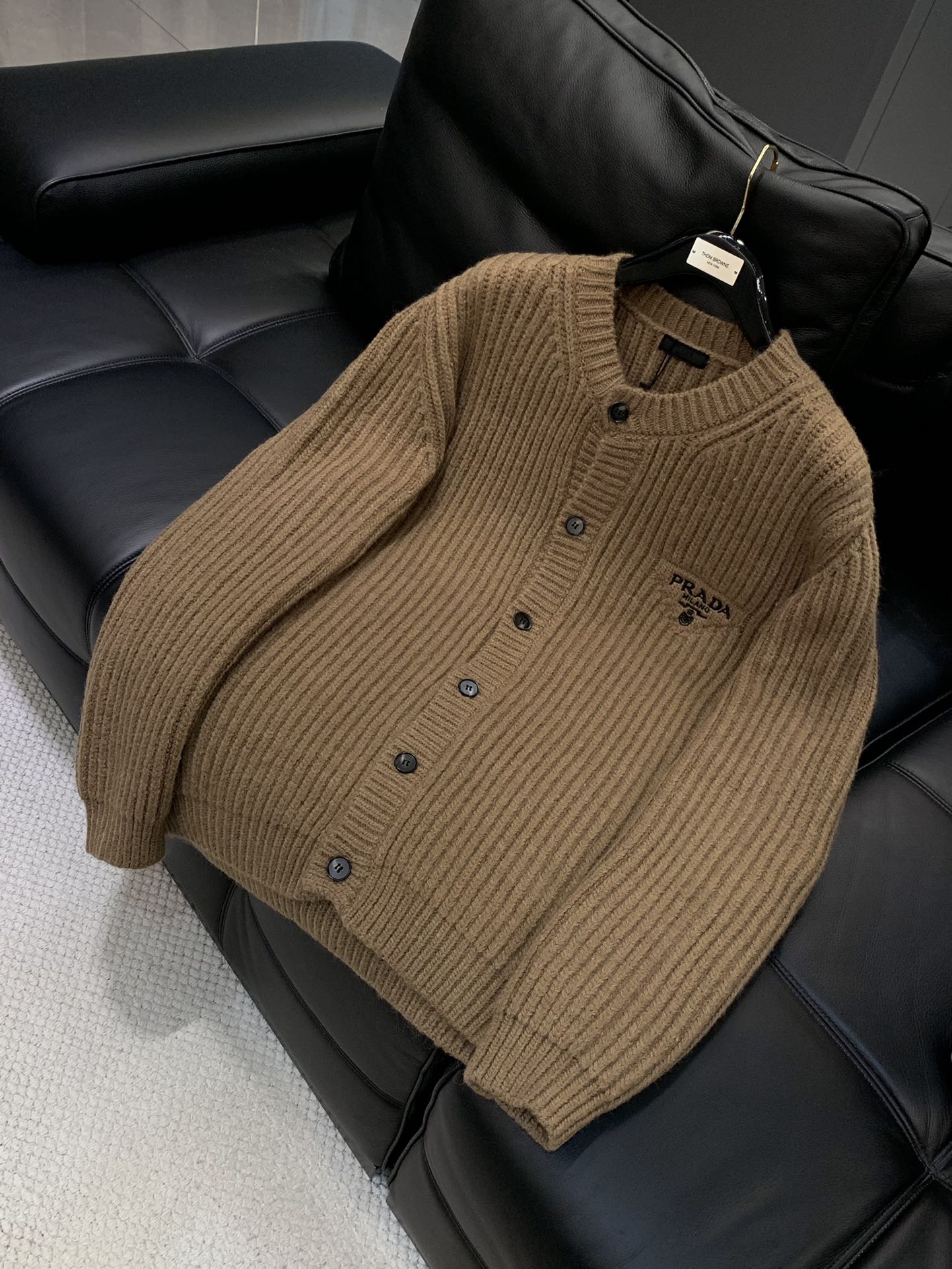 PRADA 2025 Winter Knit Cardigan Sweater