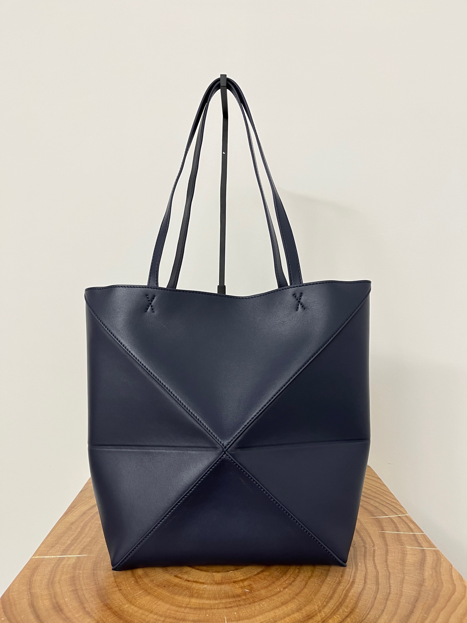 LOEWE Medium Puzzle Fold tote in shiny calfskin