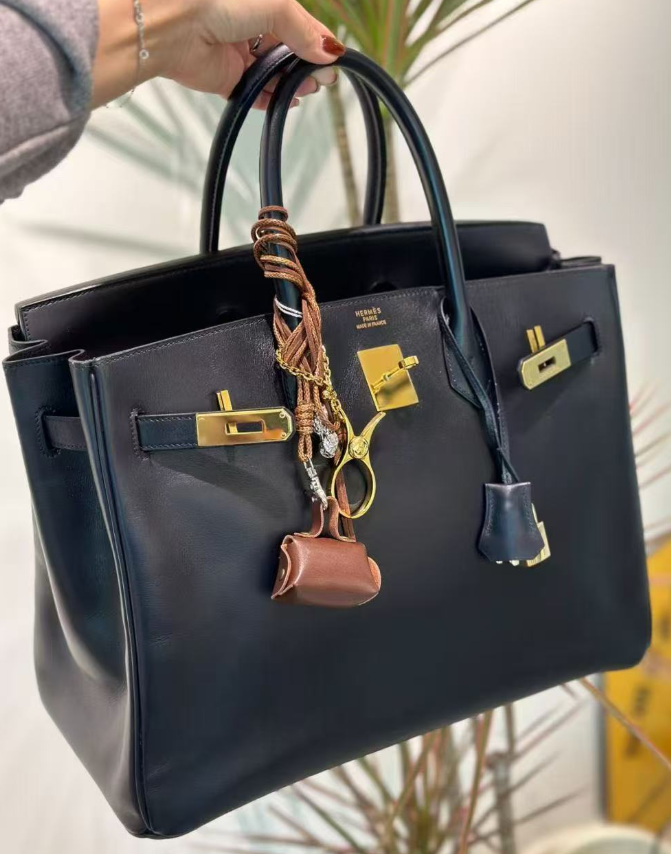 Hermès BOX birkin 30-35 customized