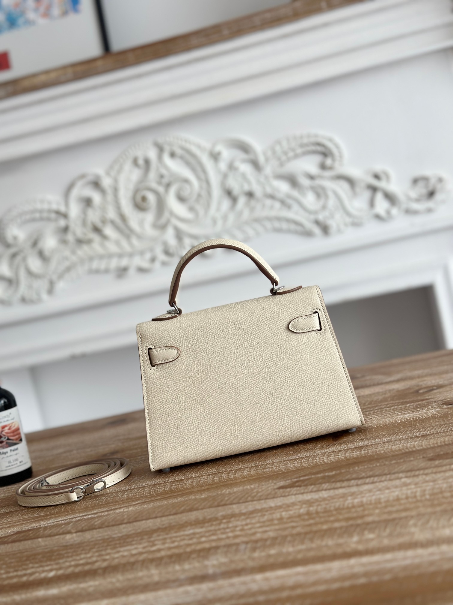 Hermès Kelly II Mini 19 Bag in Milk White