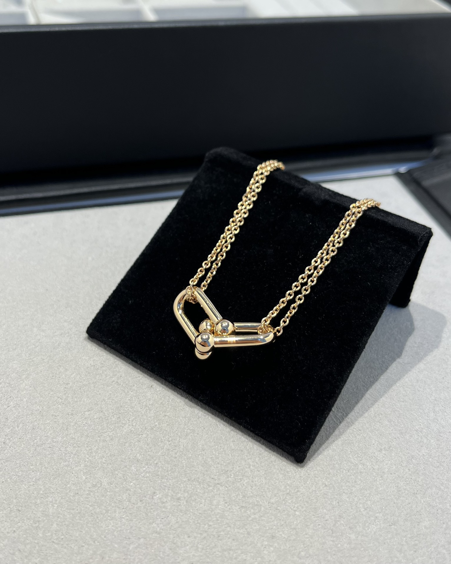 Tiffany HardWear Double Link Necklace in Rose Gold