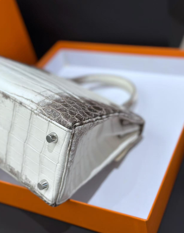 Hermès Kelly Himalayan 25-30 crocodile skin