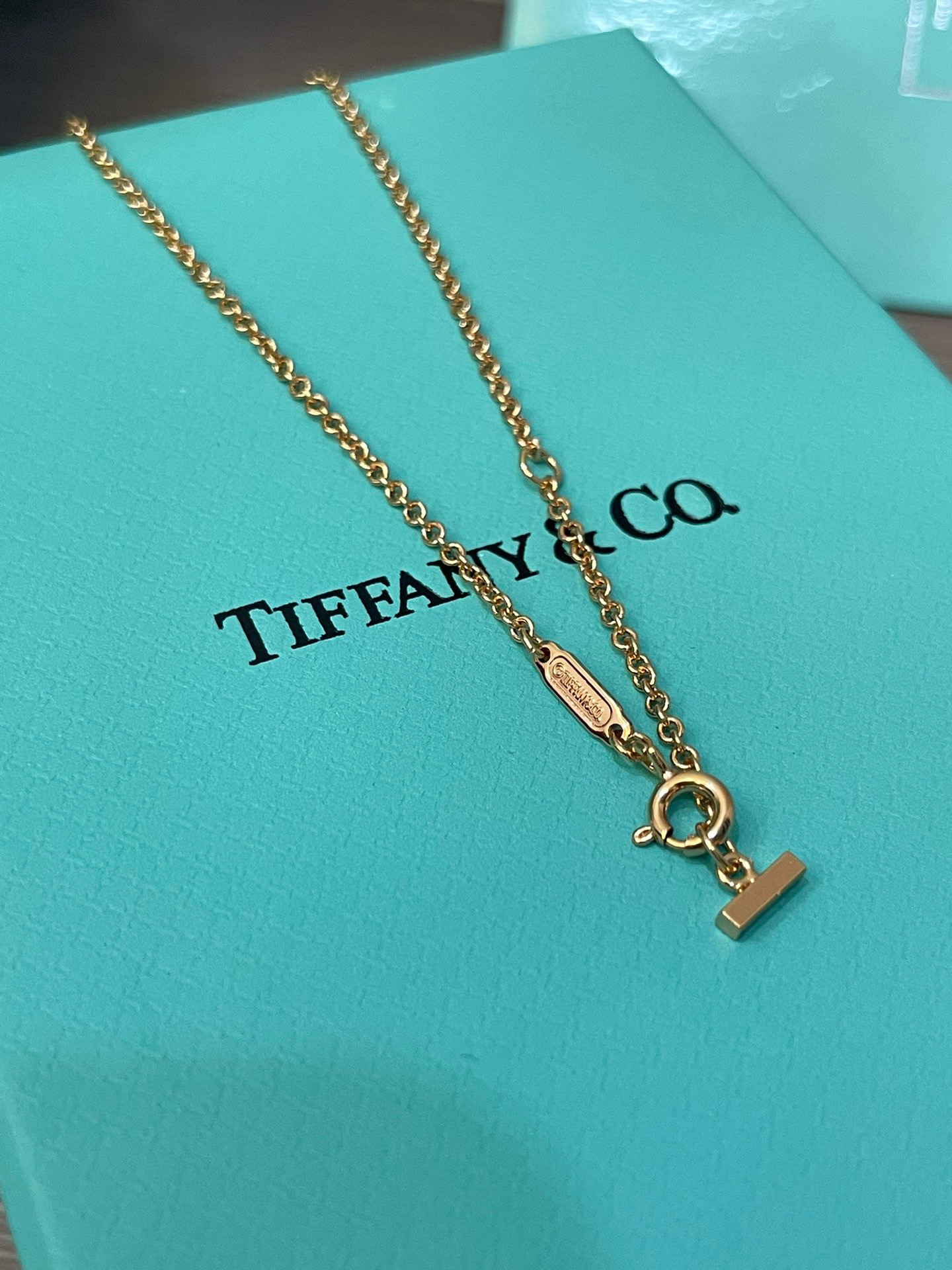 Tiffany Medium Smile Pendant in Gold with Diamonds