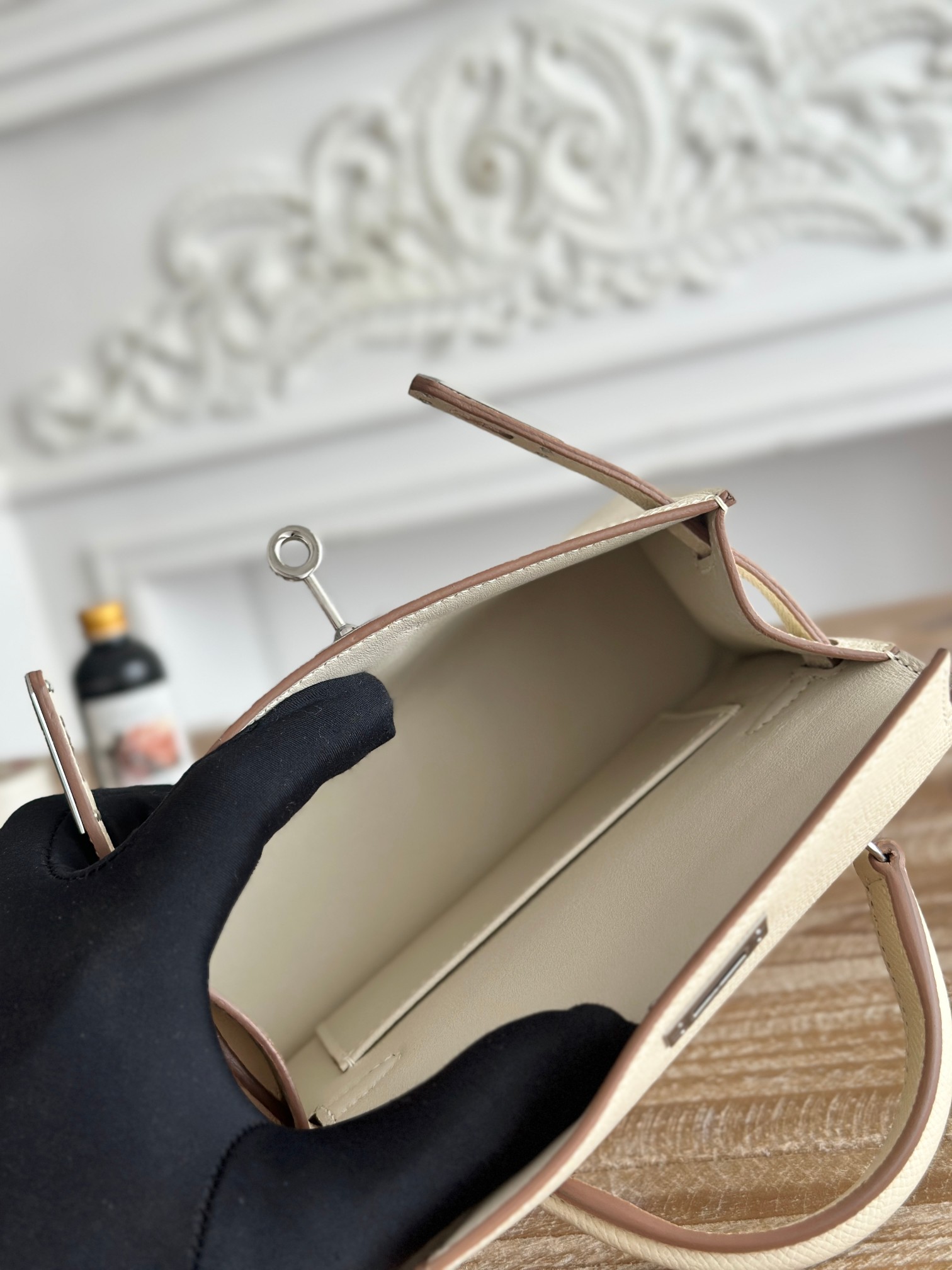 Hermès Kelly II Mini 19 Bag in Milk White