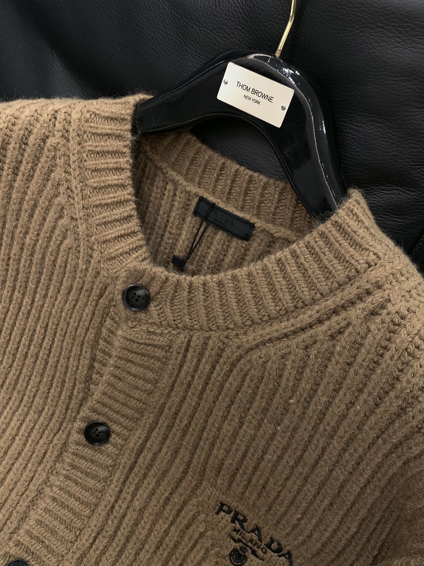 PRADA 2025 Winter Knit Cardigan Sweater