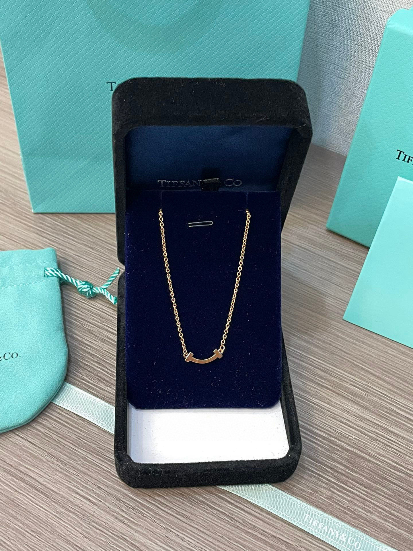 Tiffany Smile Pendant in Yellow Gold