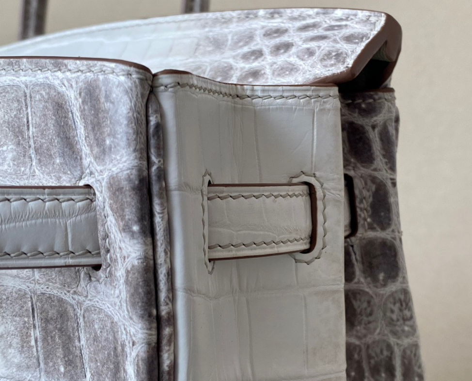 Hermès Brikin Himalayan 25 crocodile skin
