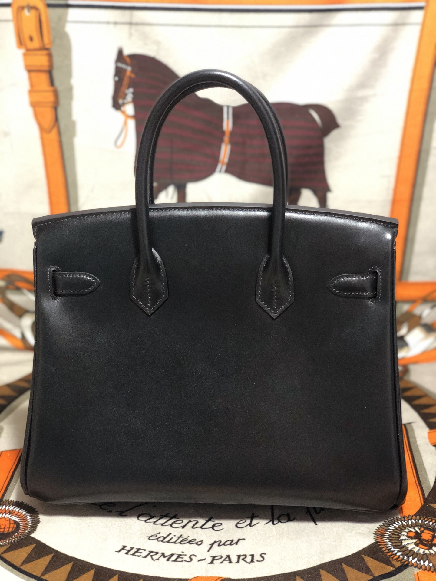 Hermès BOX birkin 30-35 customized