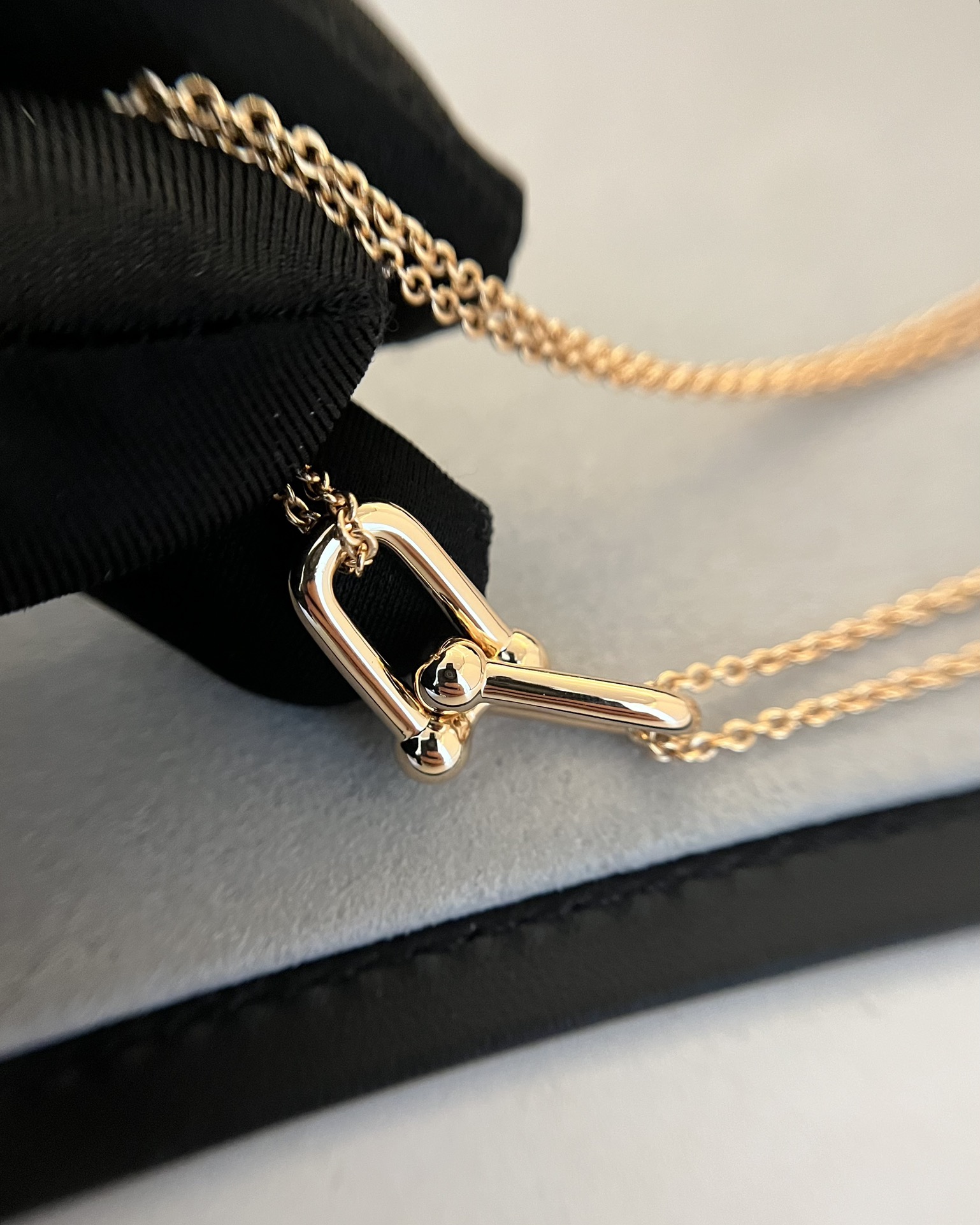Tiffany HardWear Double Link Necklace in Rose Gold