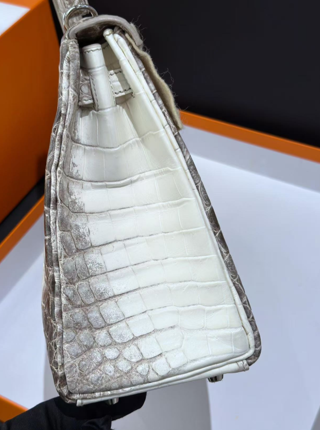 Hermès Kelly Himalayan 25-30 crocodile skin