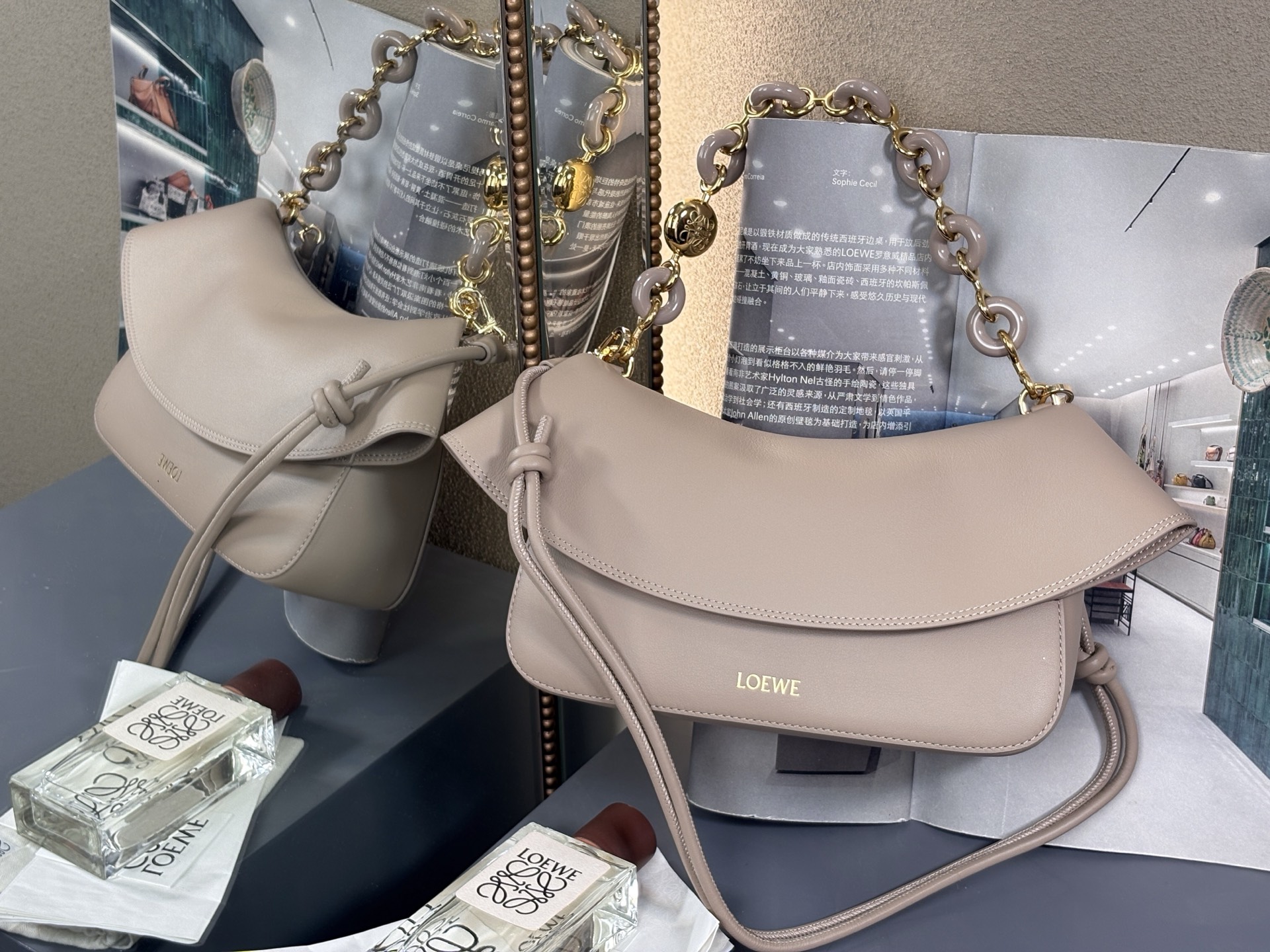 LOEWE Medium Ola bag in smooth calfskin