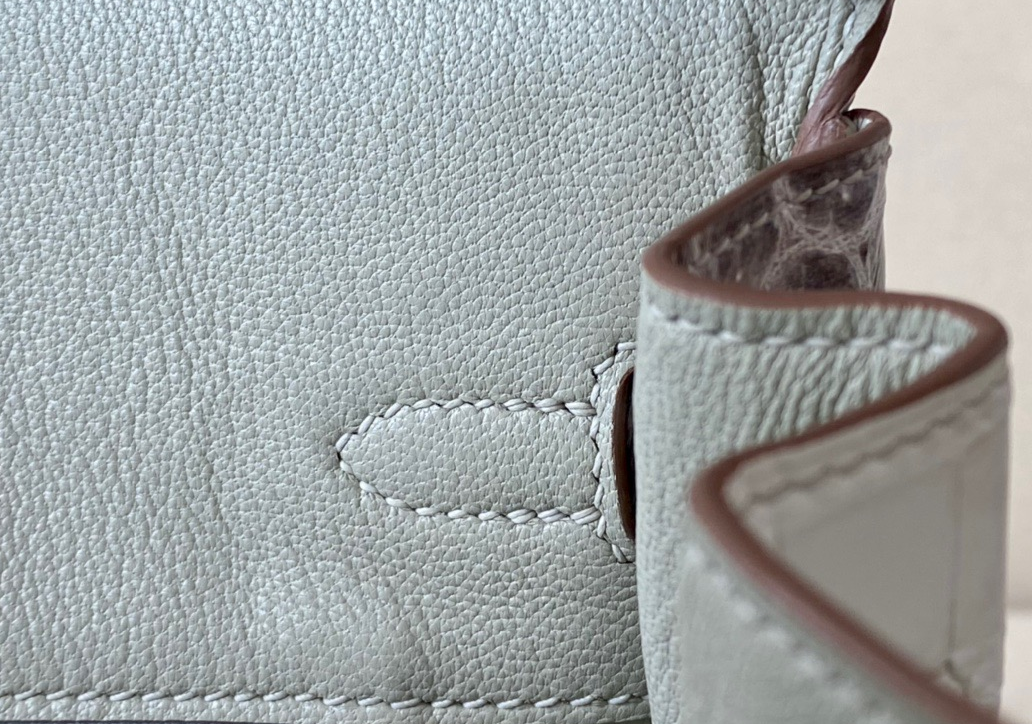 Hermès Brikin Himalayan 25 crocodile skin