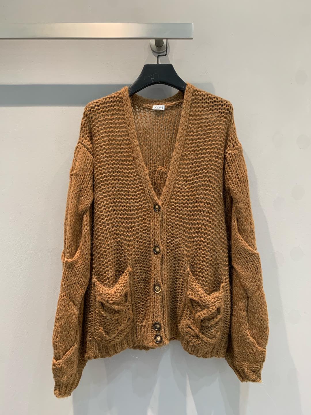 Loewe Anagram mohair and wool-blend cardigan