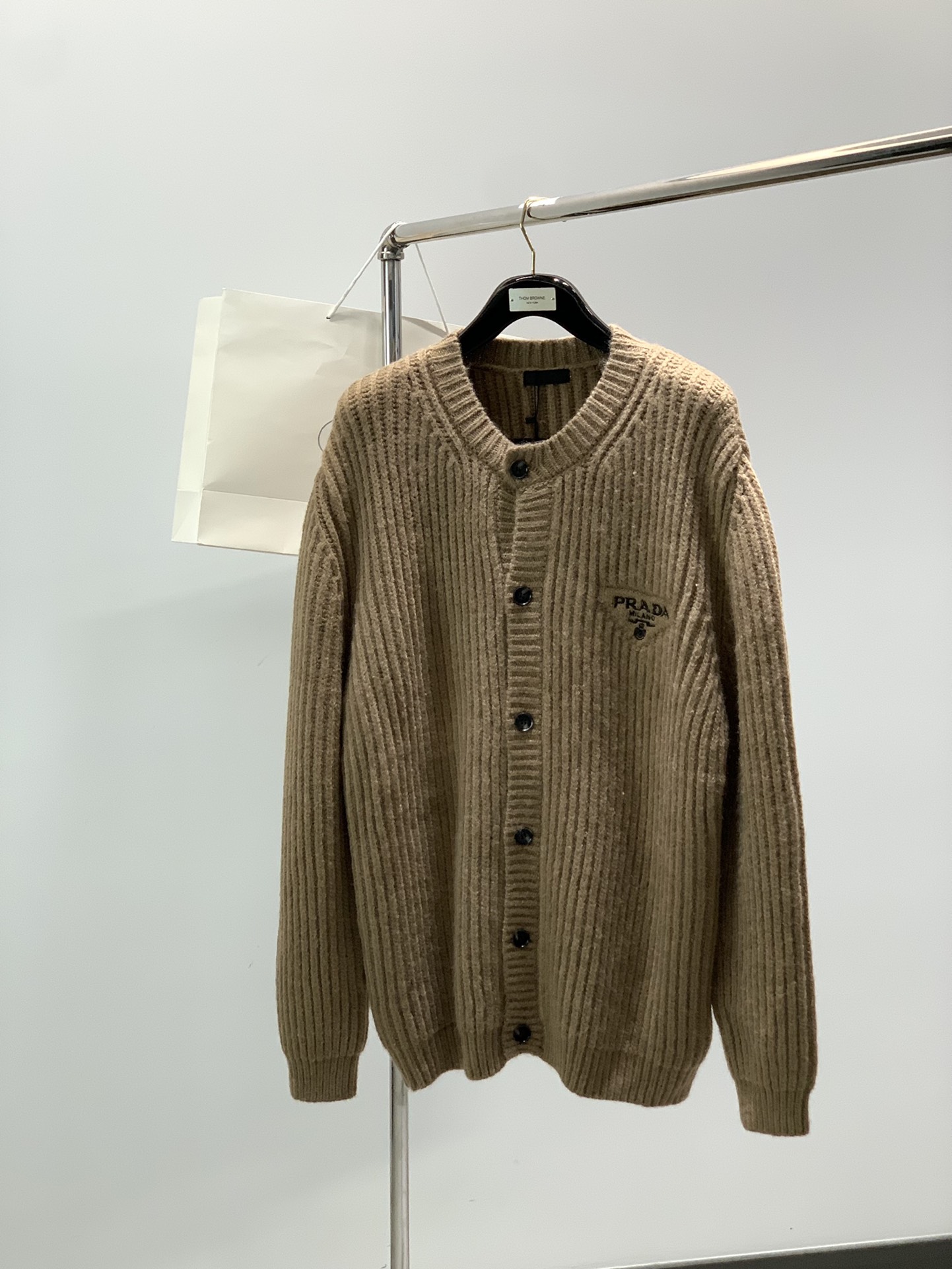 PRADA 2025 Winter Knit Cardigan Sweater