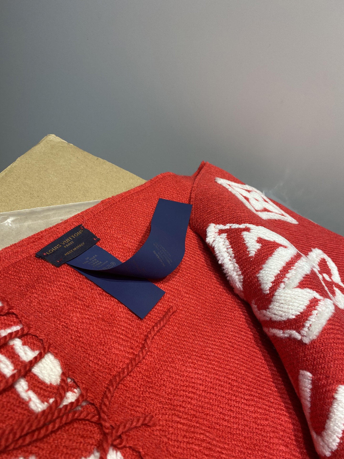 Louis Vuitton-Inspired Embossed Scarf